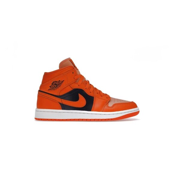 Women's Jordan 1 Mid SE Rush Orange Crimson Bliss Size 7- DM3381-600 - Picture 1 of 9